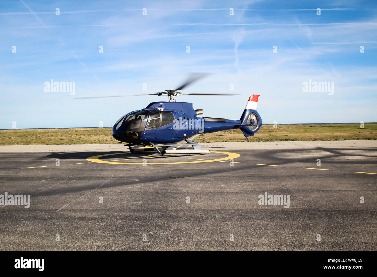 Detail eines Hubschraubers Stockfoto