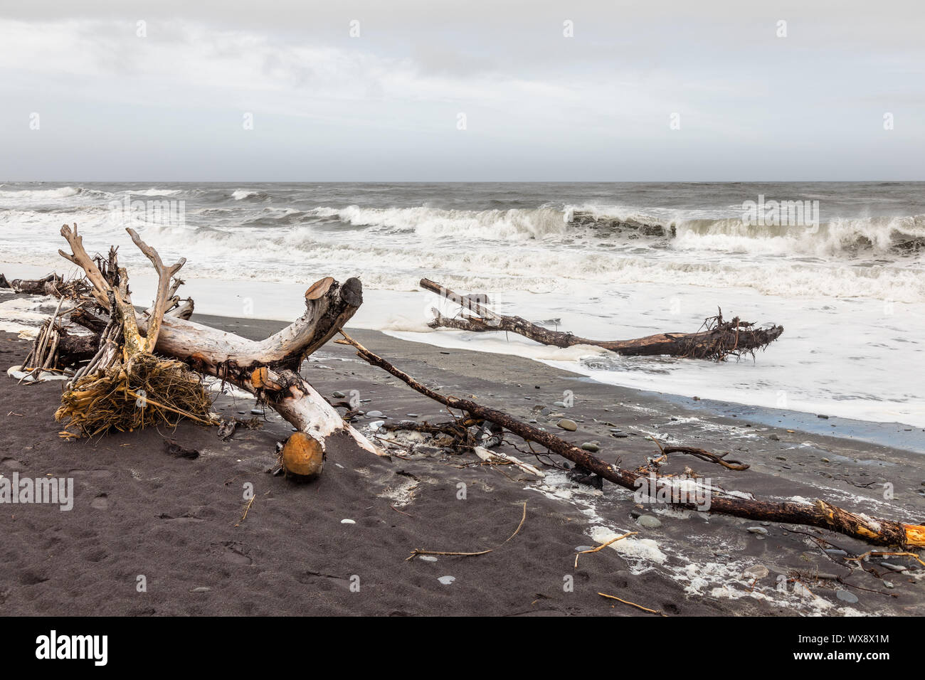 Jade Strand Hokitika, Neuseeland Stockfoto
