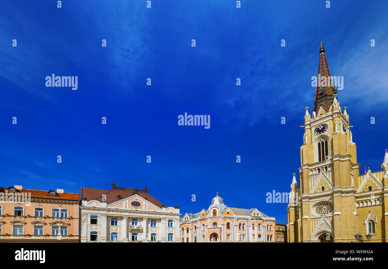 Altstadt in Novi Sad, Serbien Stockfoto