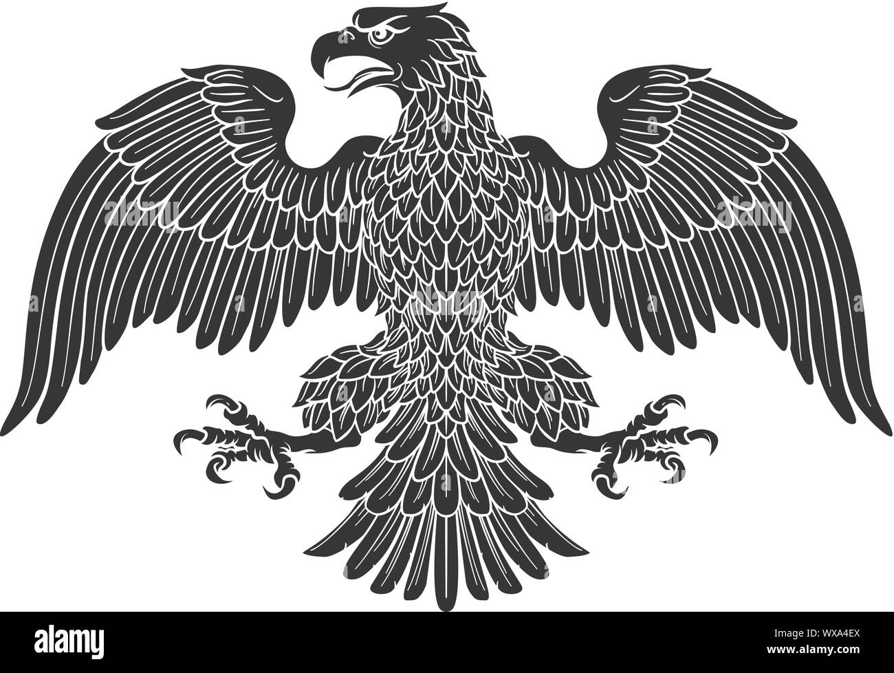 Adler Imperial heraldischen Symbol Stock Vektor
