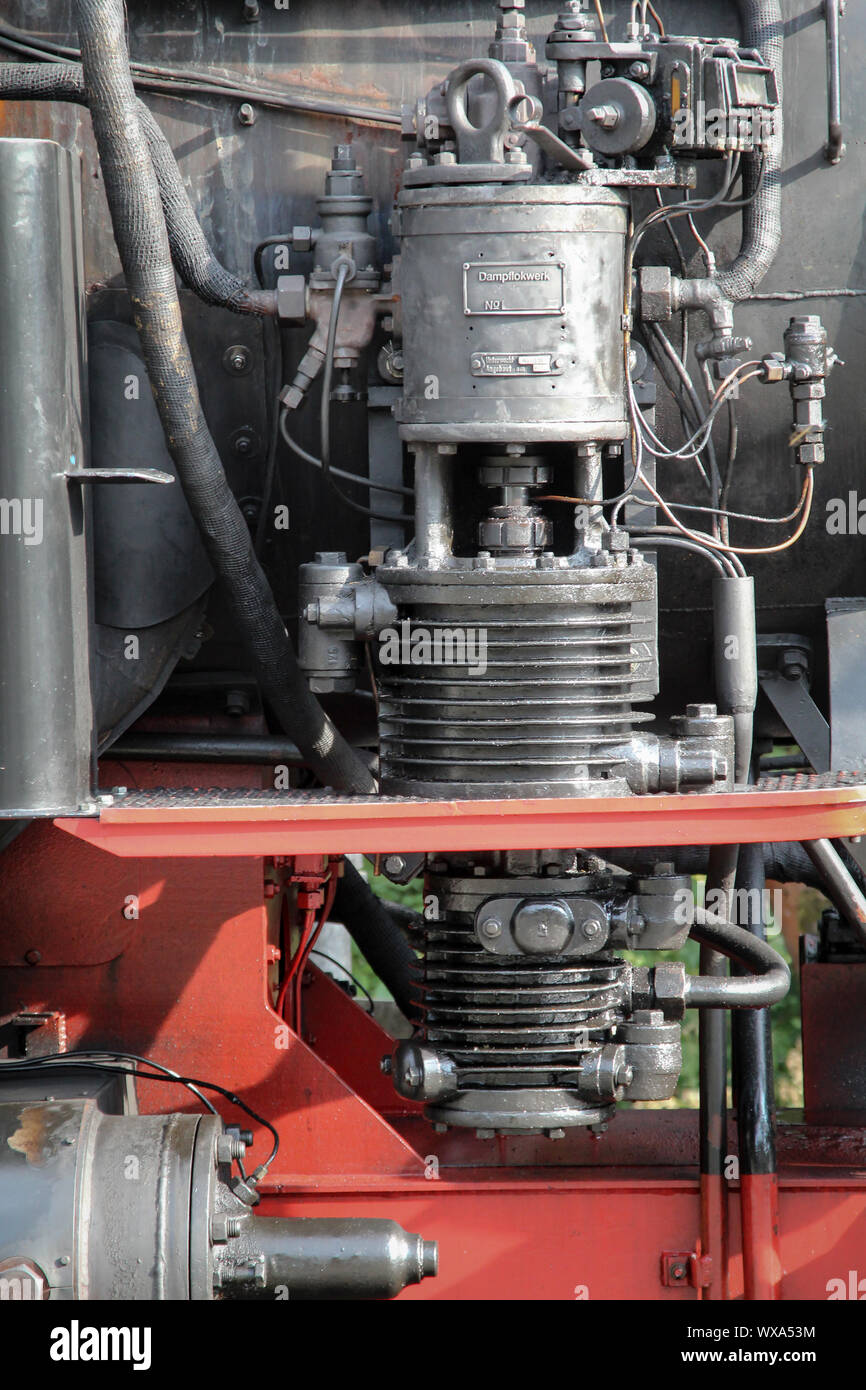 Eine alte Schmalspur Dampflok Stockfoto