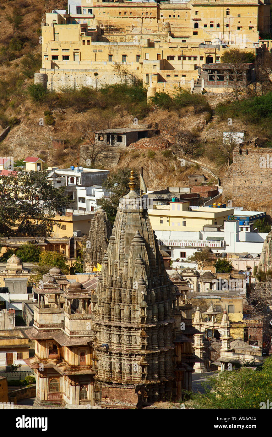 Pushkar Bereich Flachbau, Indien Stockfoto