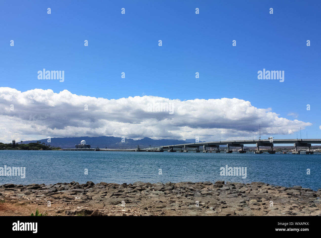 Pearl Harbor Landschaft Stockfoto