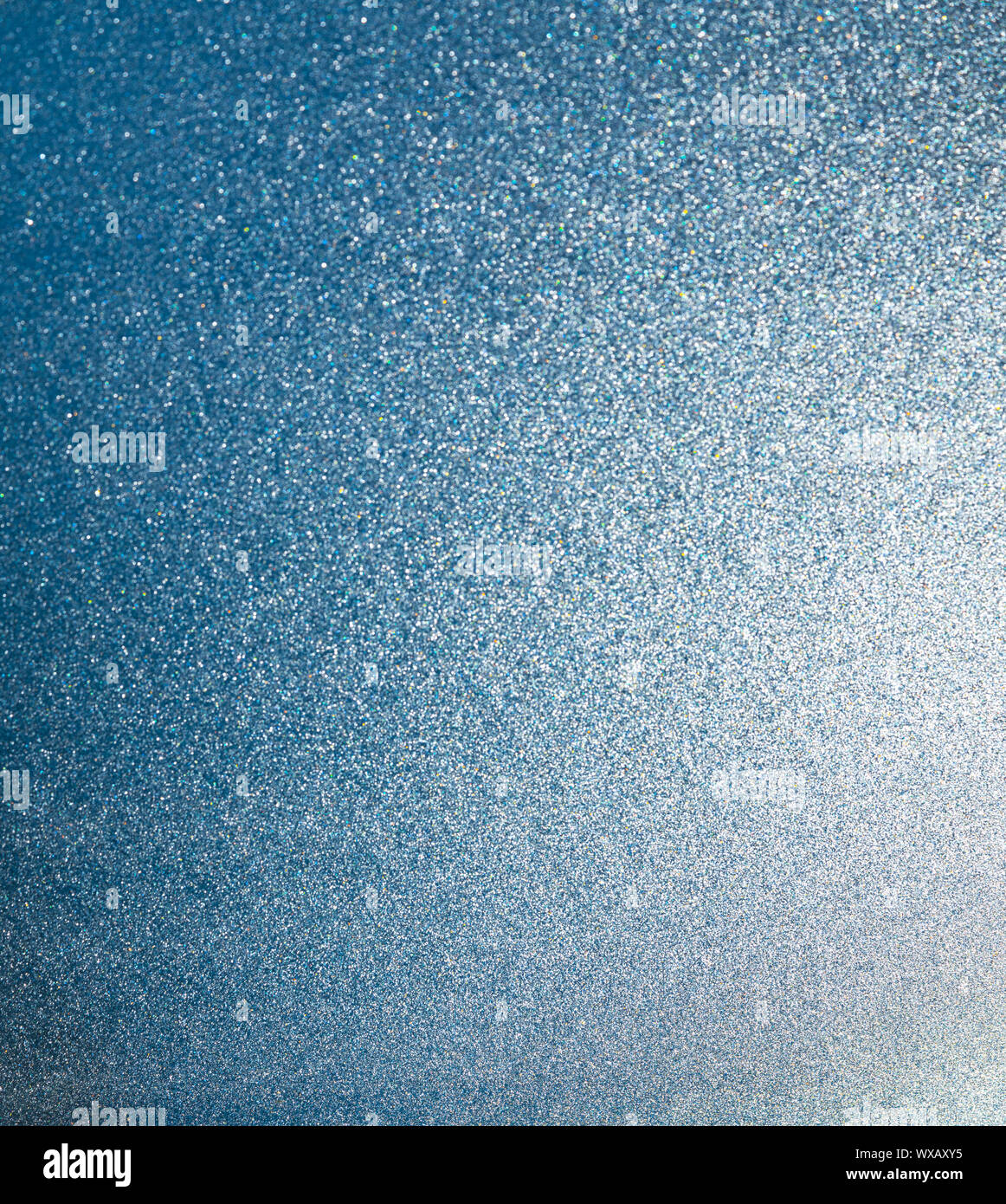 Vertical Gradient Hintergrund der helles Licht und Blau durch geriffelte Glas Stockfoto