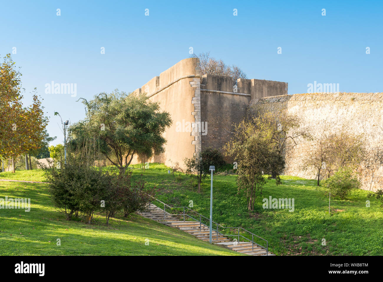 Schloss von Lagos mit ihren defensiven Mauer Stockfoto