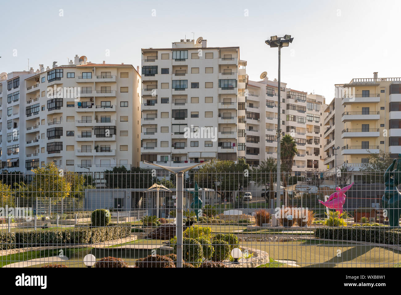 Neues Wohnviertel in Lagos, Portugal Stockfoto