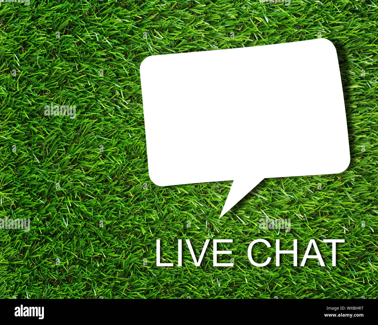 Live Konzept chat, Business Communication Technologie, Kundenservice Stockfoto