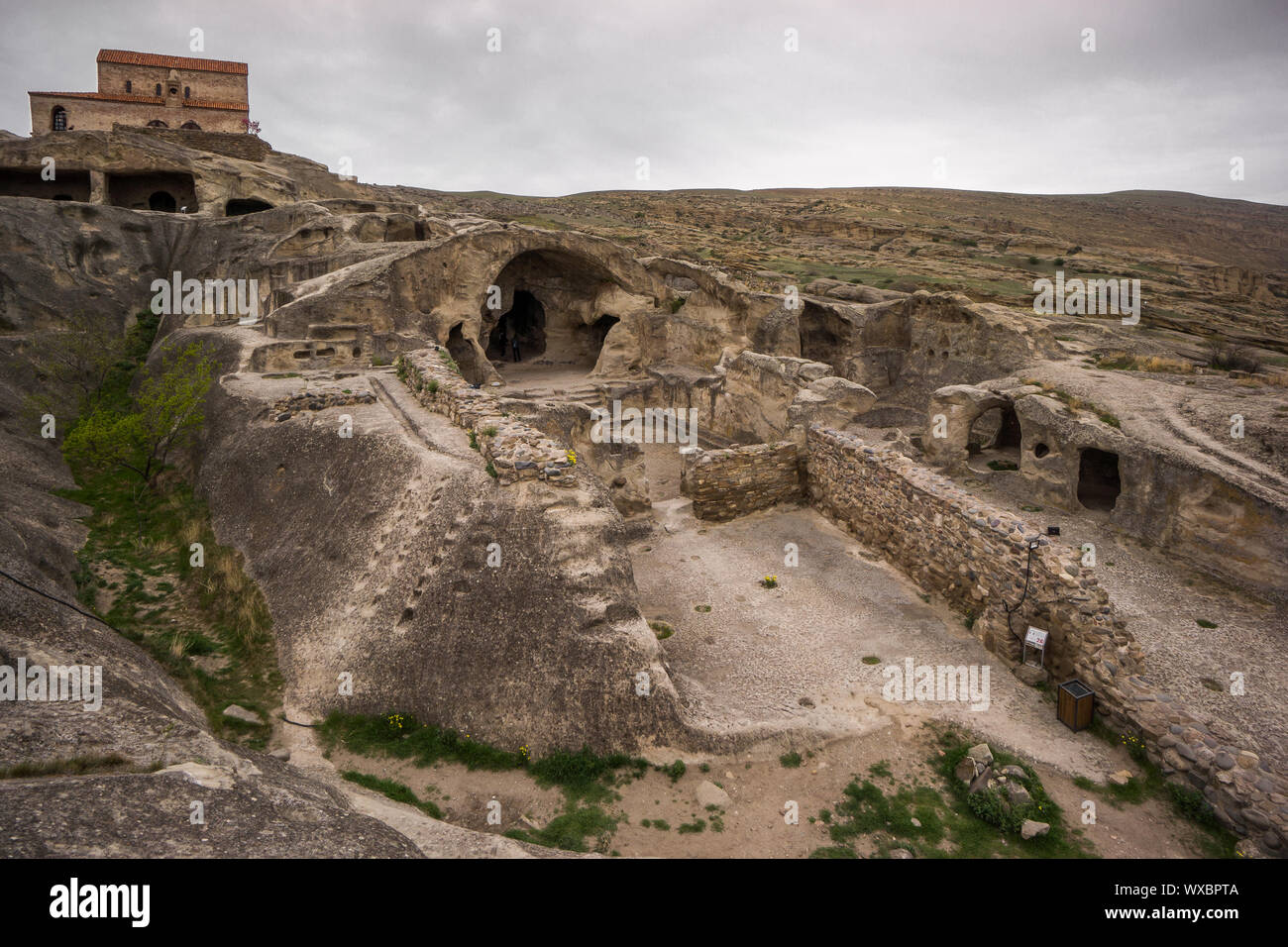 Verlassene alte Höhle Stadt uplistsikhe Stockfoto