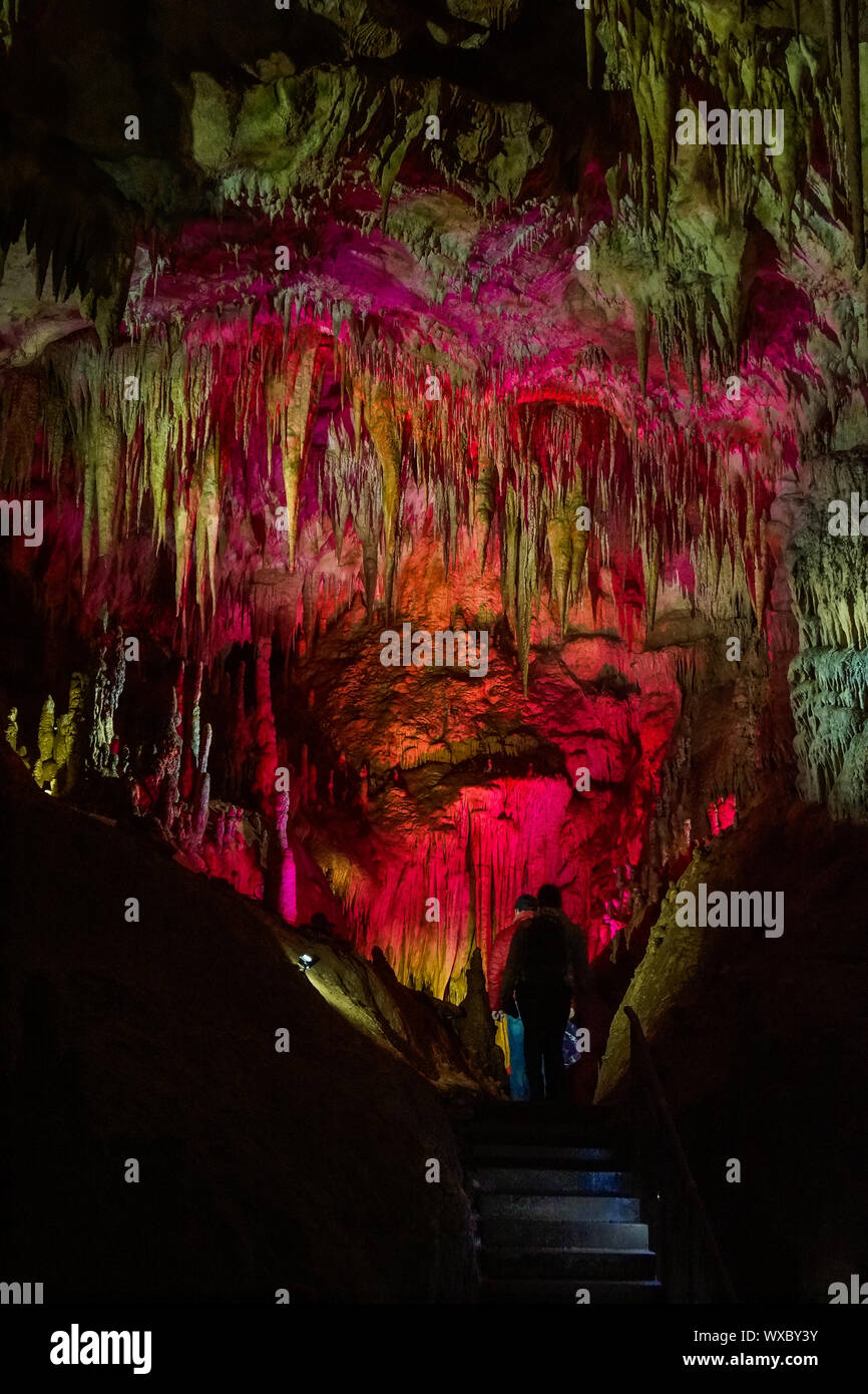 Nationales Highlight von Georgia Prometheus Höhle Stockfoto