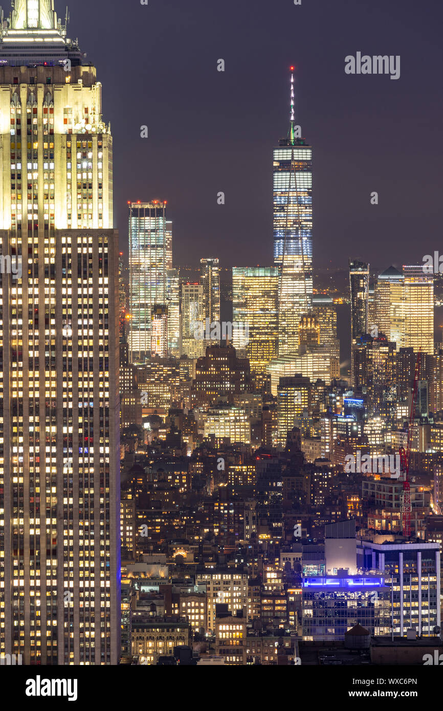 New York Wolkenkratzer Stockfoto