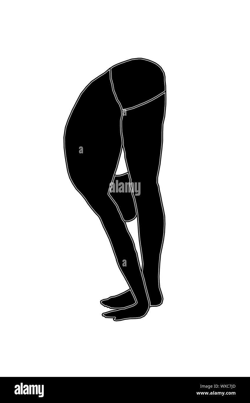 Menschen praktizieren Yoga in Lage Stockfoto