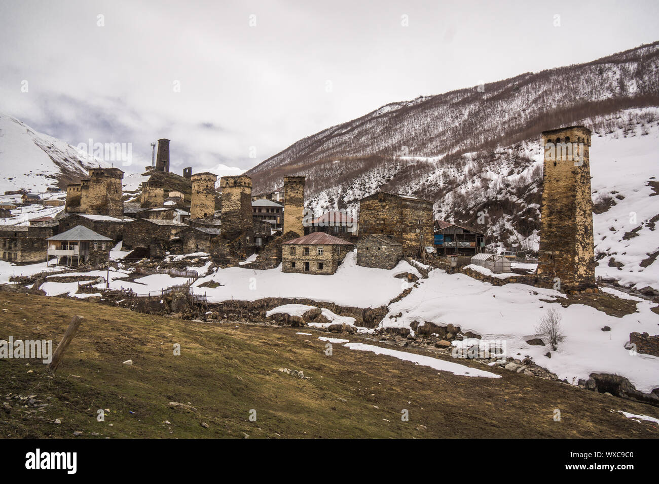 Markieren Sie reisen in Georgien Harderwijk Stockfoto