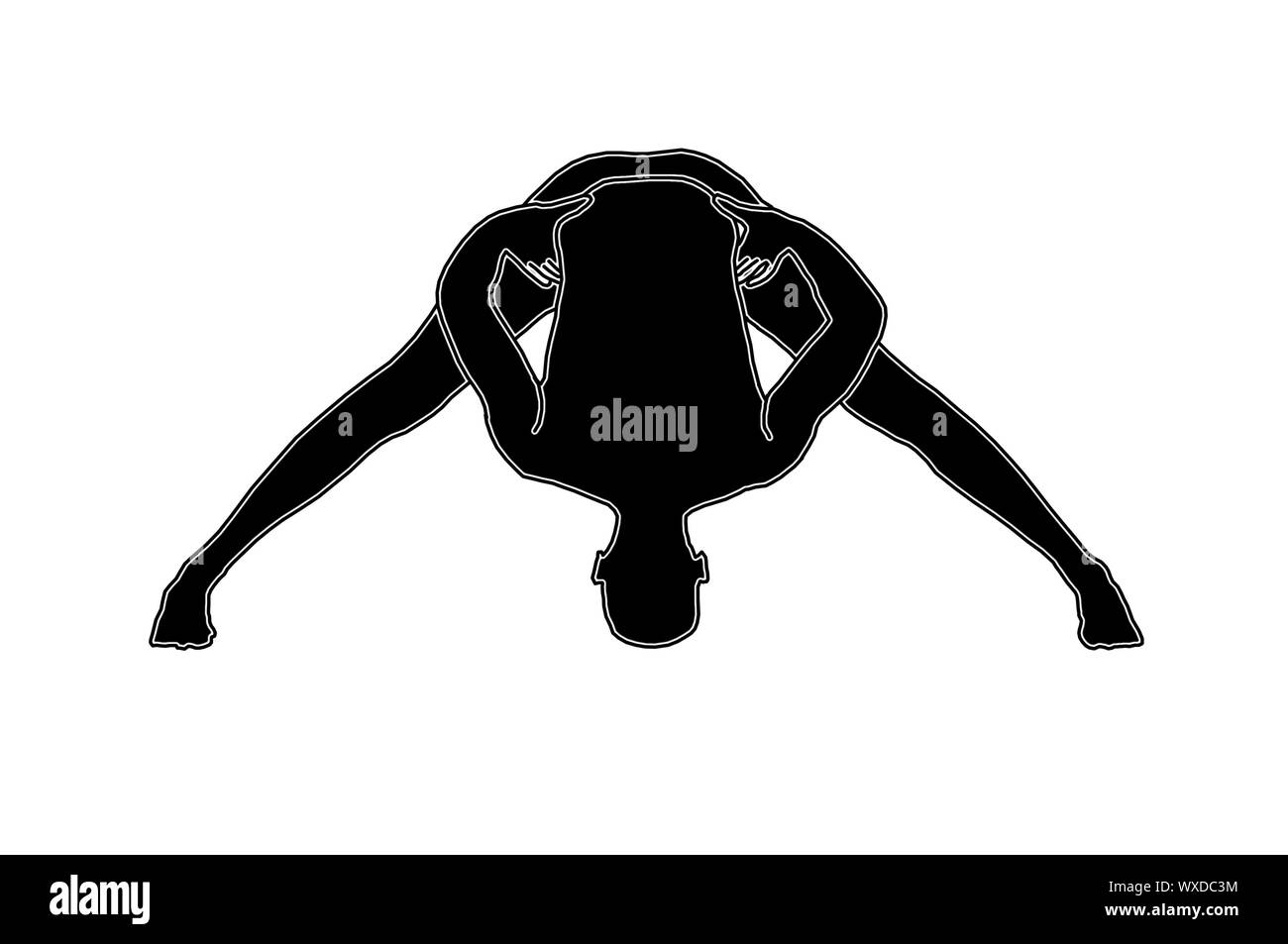 Guru Yoga zu praktizieren in Lage Stockfoto