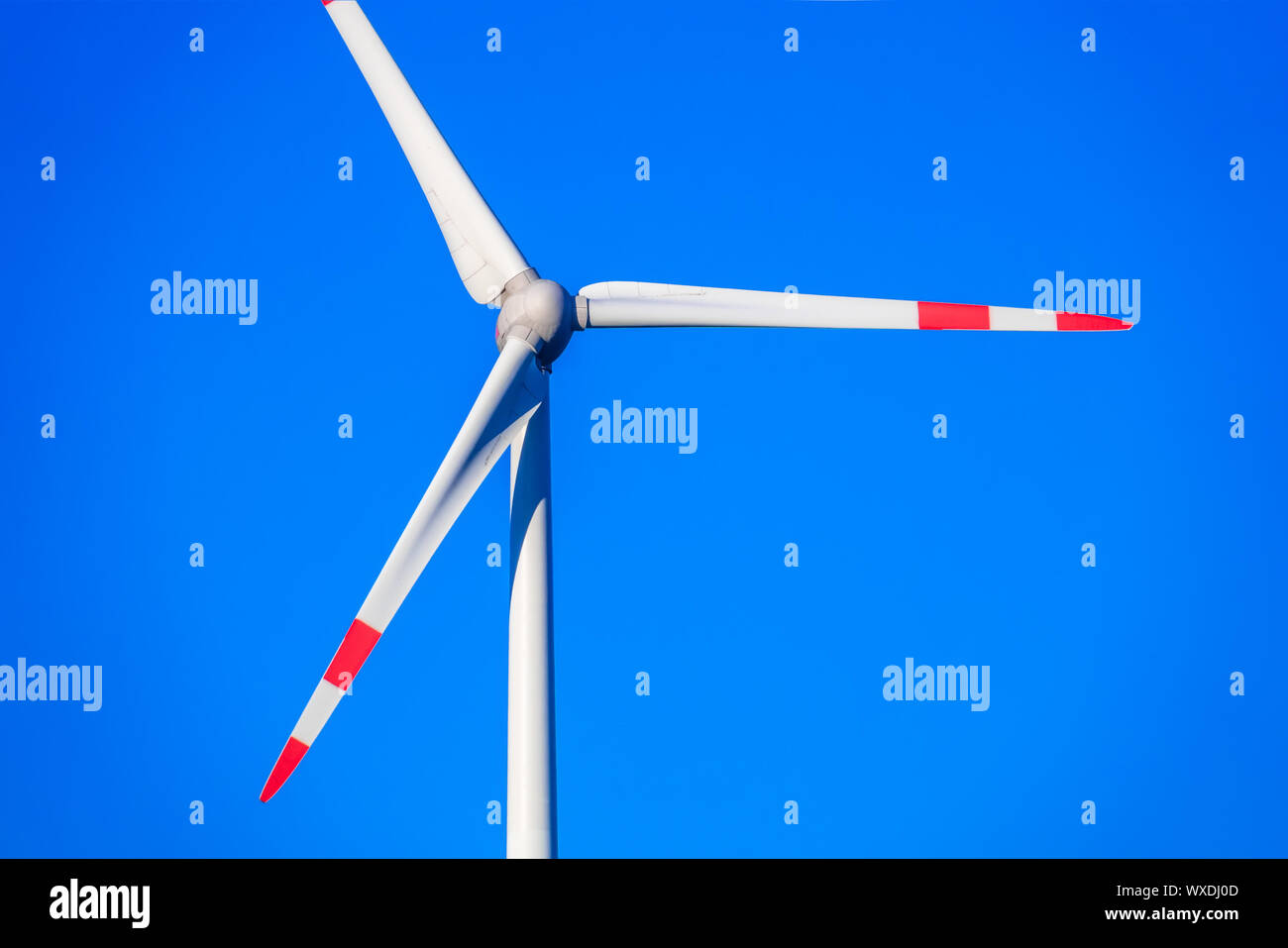 Windenergie detail blauer Himmel Stockfoto