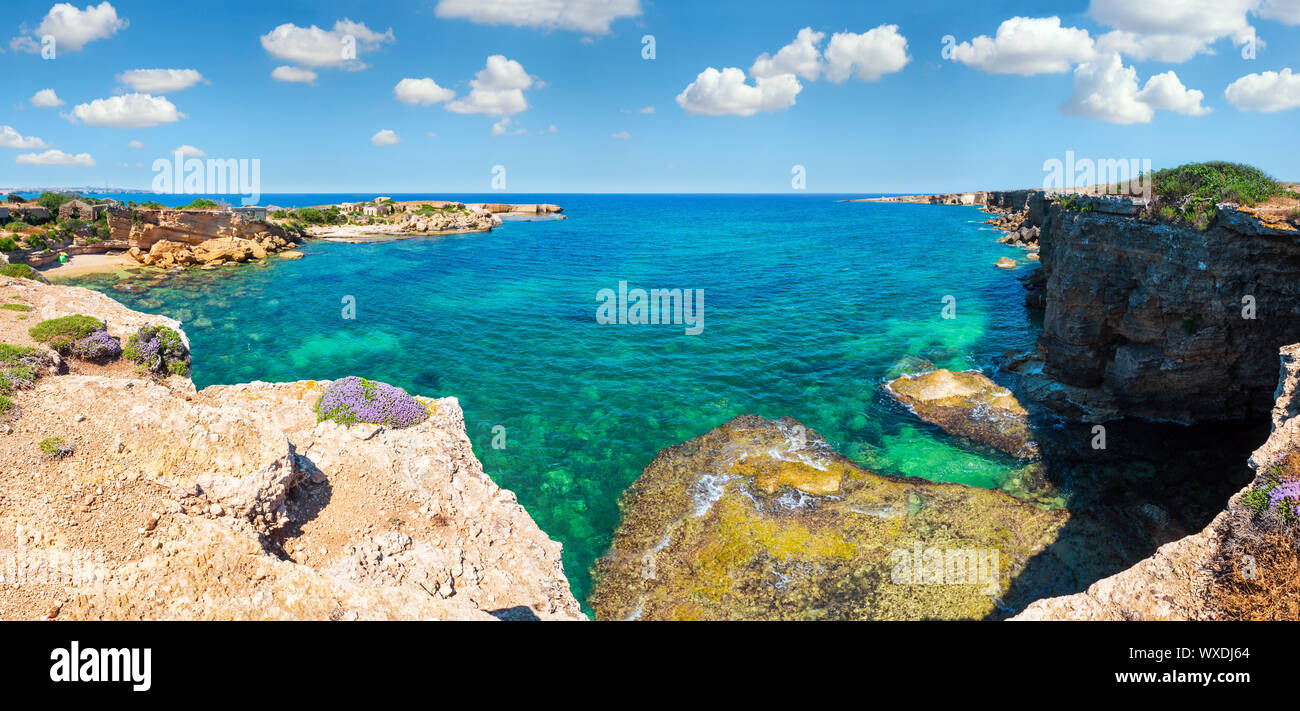 Sizilien Sommer Meer Strand, Italien Stockfoto