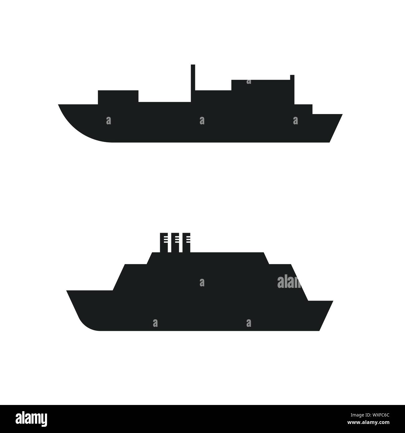 Kreuzfahrtschiff Logo Vorlage Vektor icon Abbildung design Stock Vektor