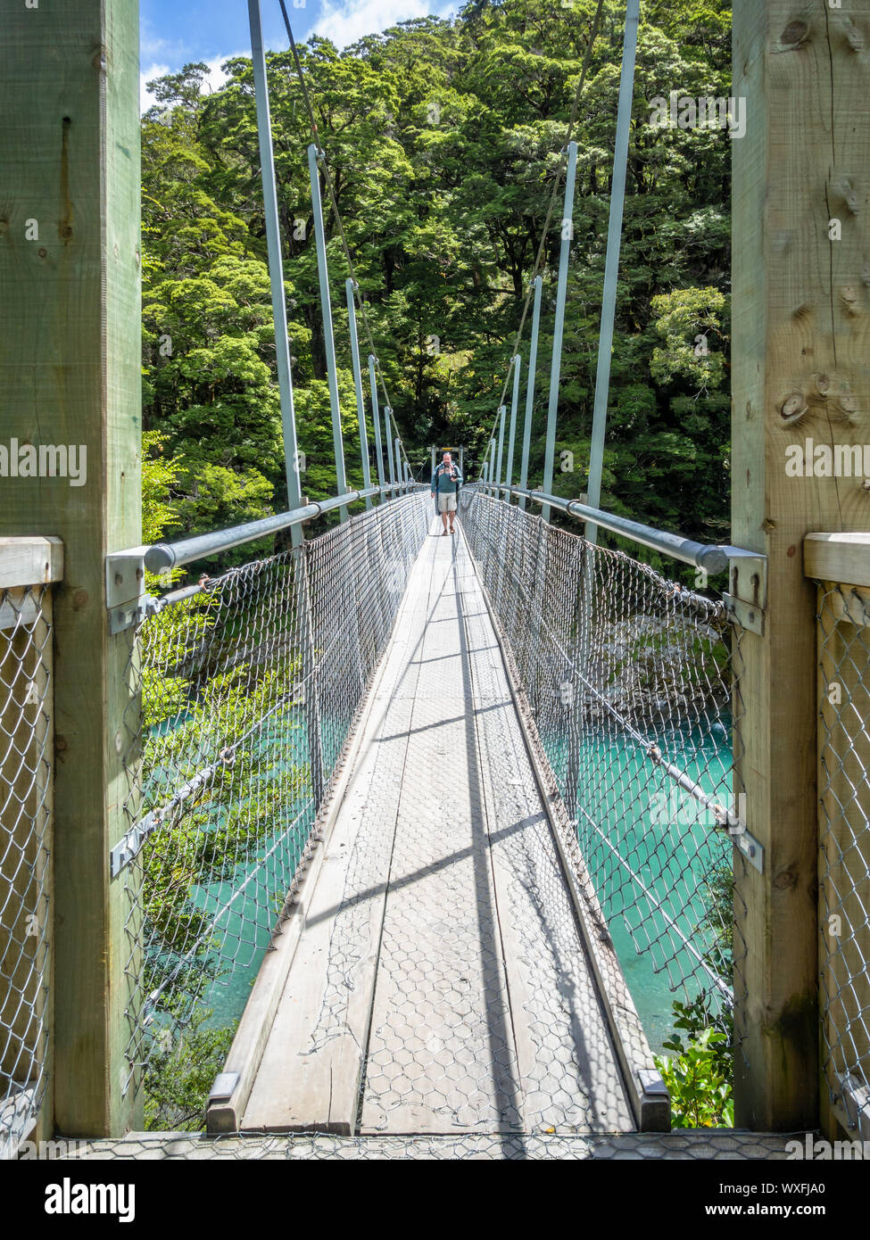 Haast River Landsborough Tal Neuseeland Stockfoto