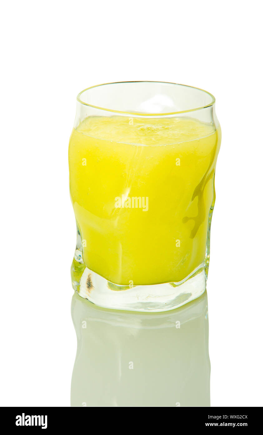 Frischen Smoothie zu isolieren. Glas mit einem pflanzlichen Cocktail. Gesunde Getränke. Stockfoto