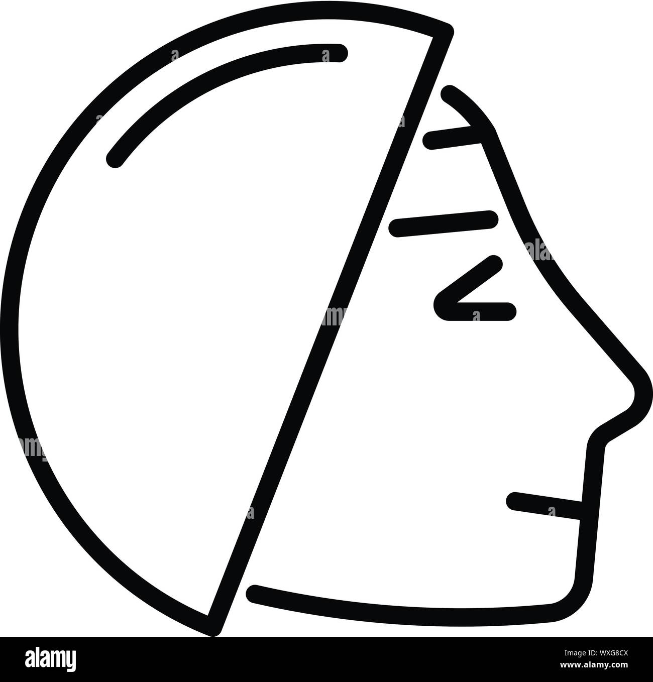 Haarfärbemittel Symbol. Umrisse Haarfärbemittel vektor Symbol für Web Design auf weißem Hintergrund Stock Vektor