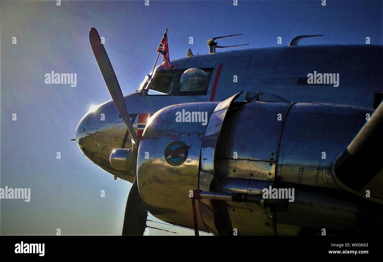 Uns Dakota C54 bei Air Show Stockfoto