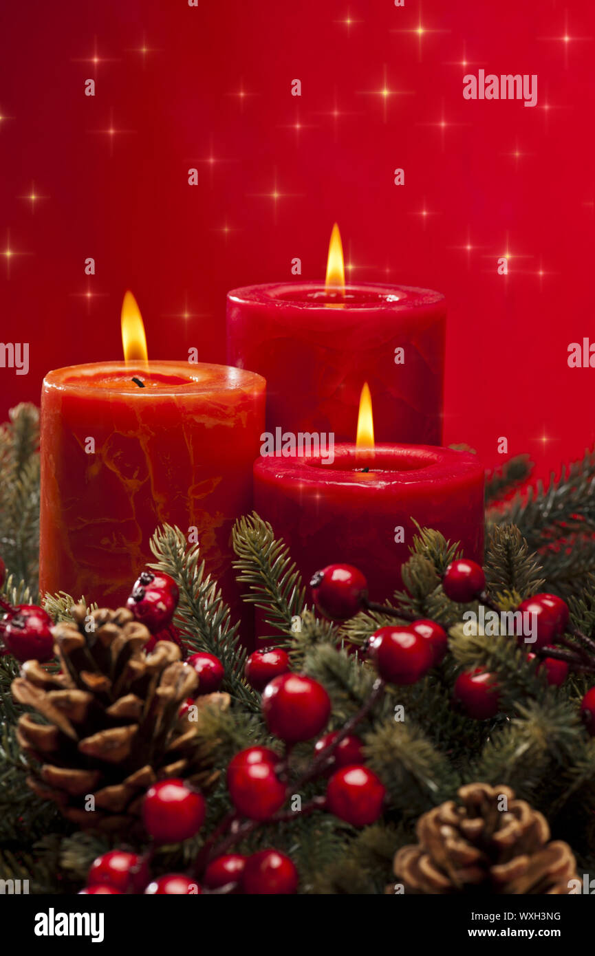 Adventskranz Stockfoto