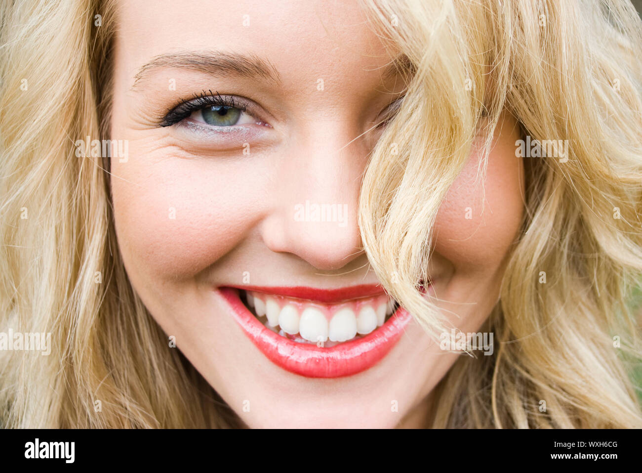 schöne Mädchen Lachen Stockfoto