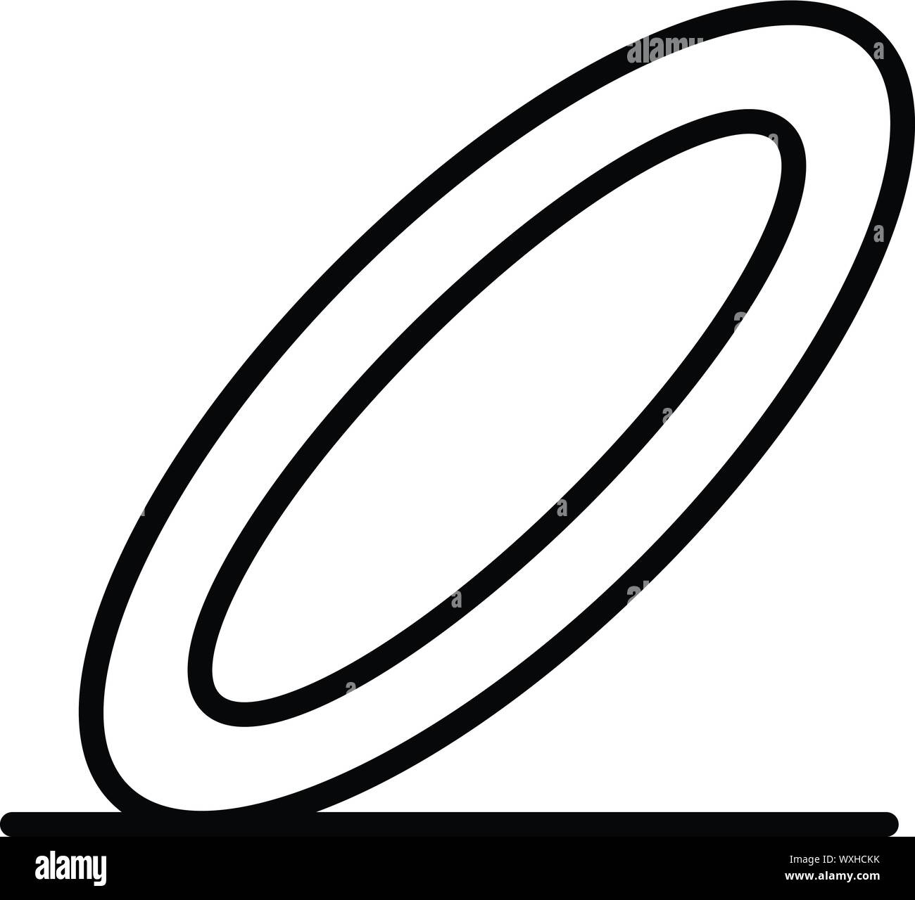 Pet Toy ring Symbol. Umrisse Pet Toy ring Vektor Symbol für Web Design auf weißem Hintergrund Stock Vektor