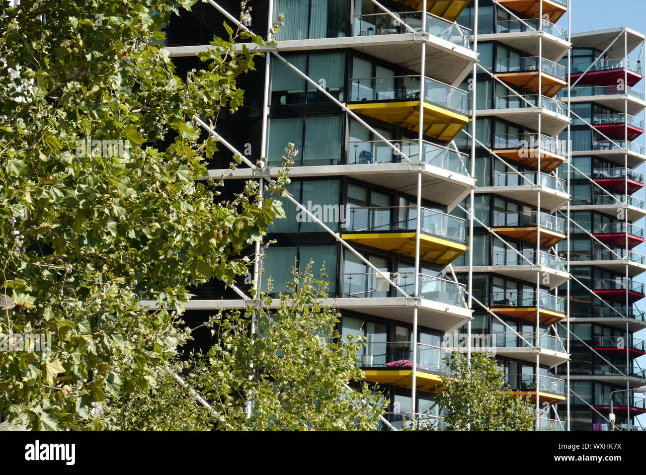 Richard Rogers entworfen, Apartments, Battersea Stockfoto