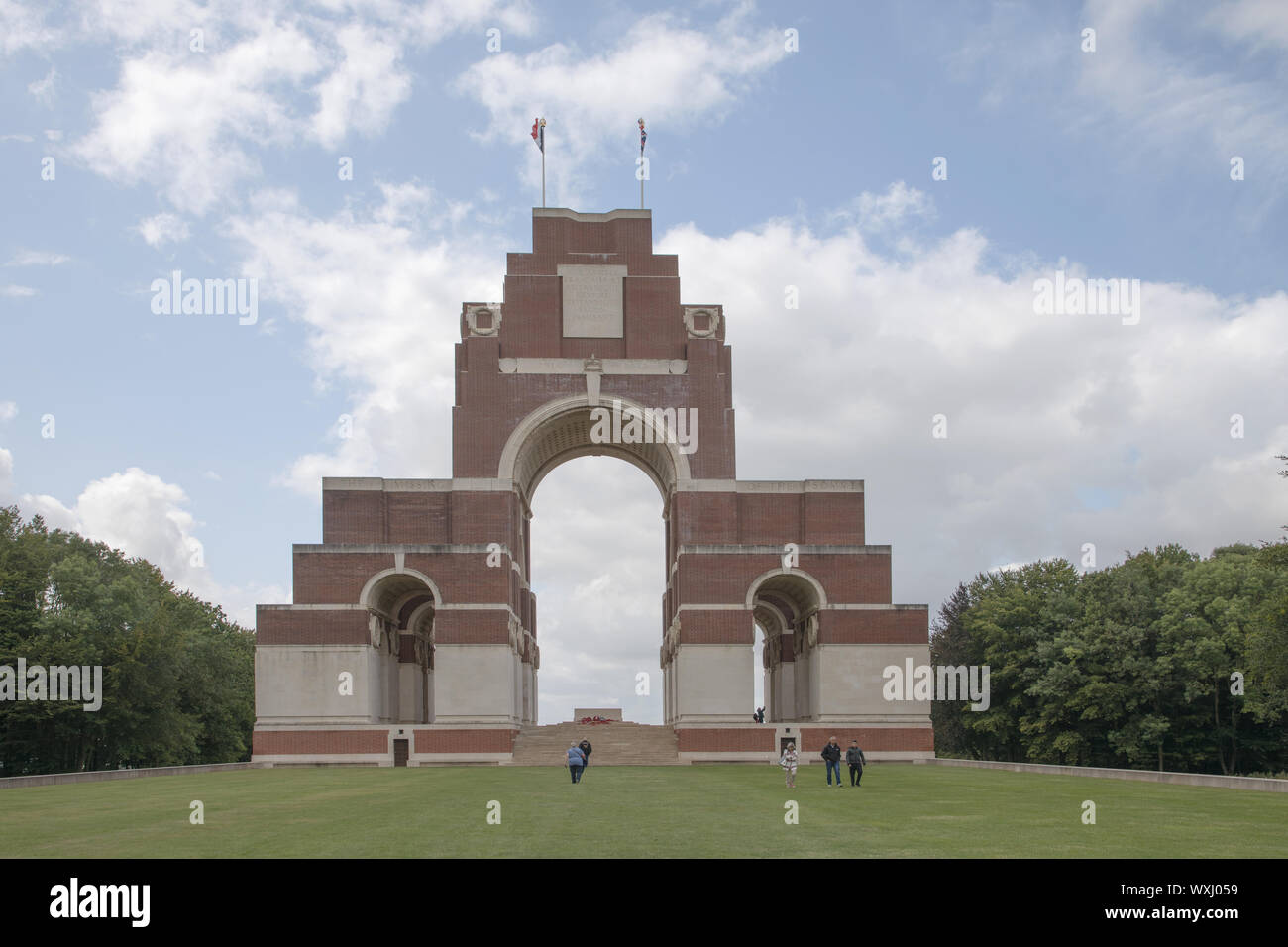 Die Commonwealth War Memorial und Museum in Thiepval für 72000 vermissten Soldaten Somme Frankreich Stockfoto
