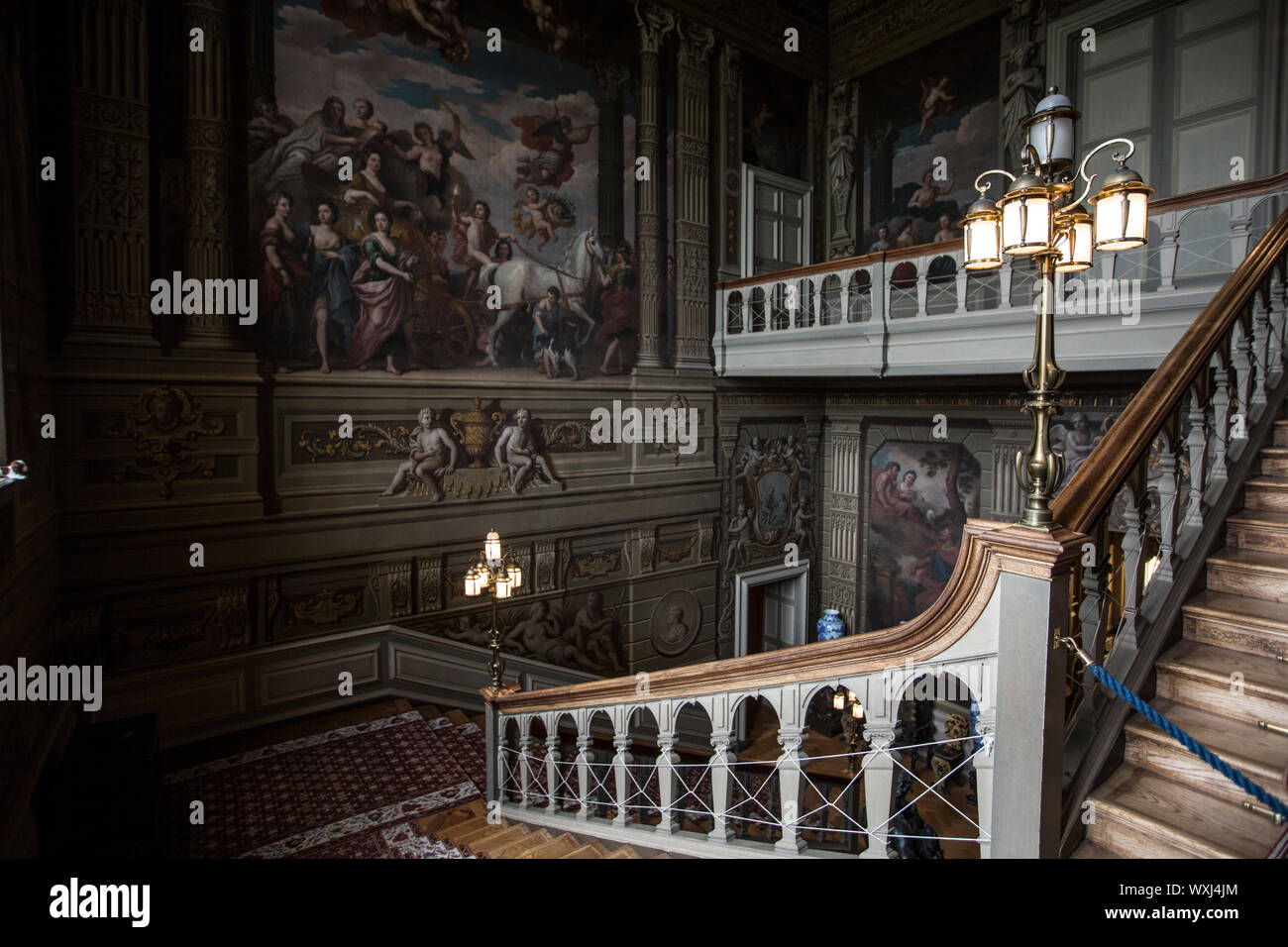 Petworth House, West Sussex, England, aus dem 17. Jahrhundert denkmalgeschützte Landhaus, gebaut im Jahre 1688 von Charles Seymour, 6. Herzog von Somerset, England Großbritannien Stockfoto