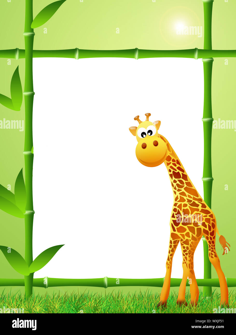 Cartoon-Giraffe Stockfoto