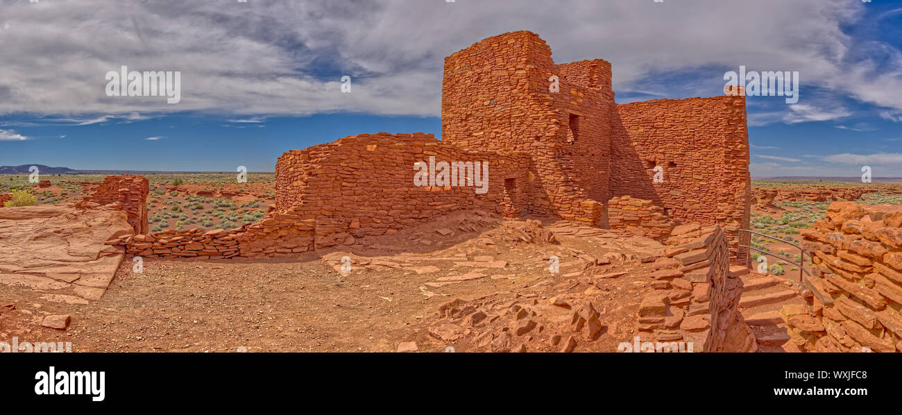 Wukoki Pueblo Ruinen, Wupatki National Monument, Massachusetts, USA Stockfoto