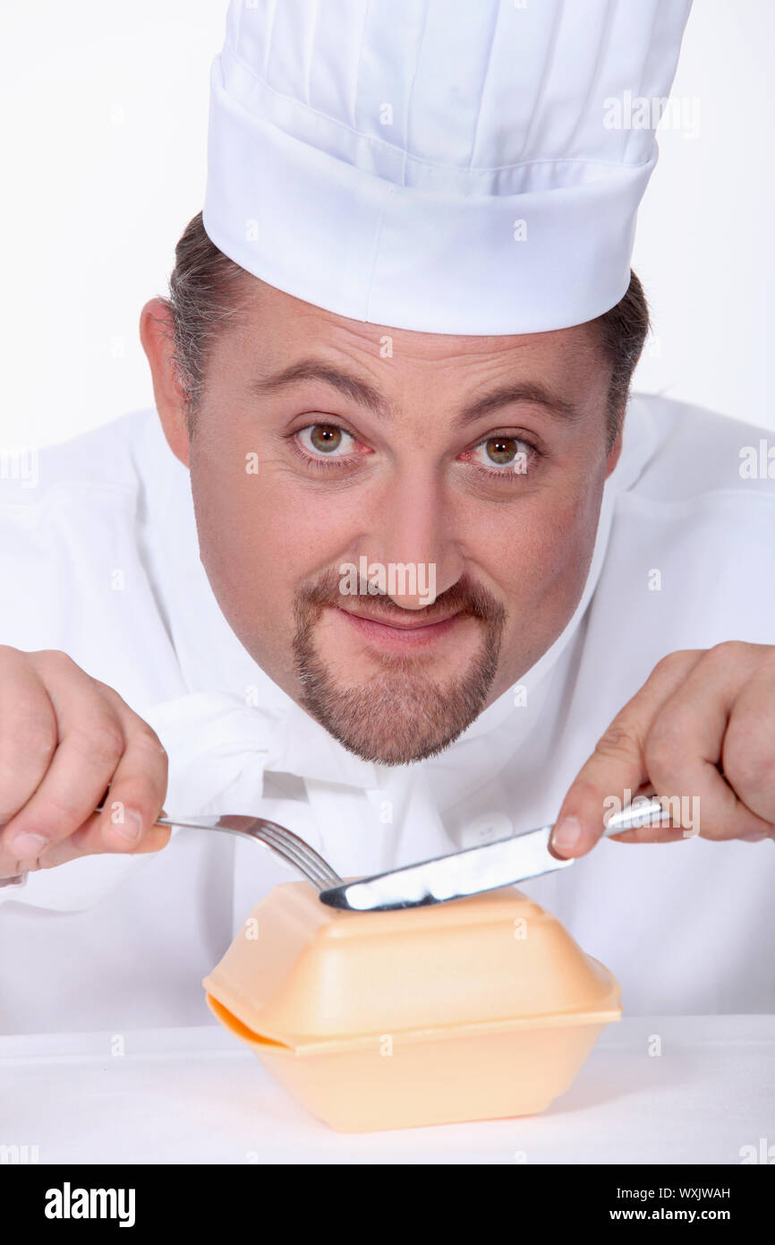 Chef-Koch Stockfoto