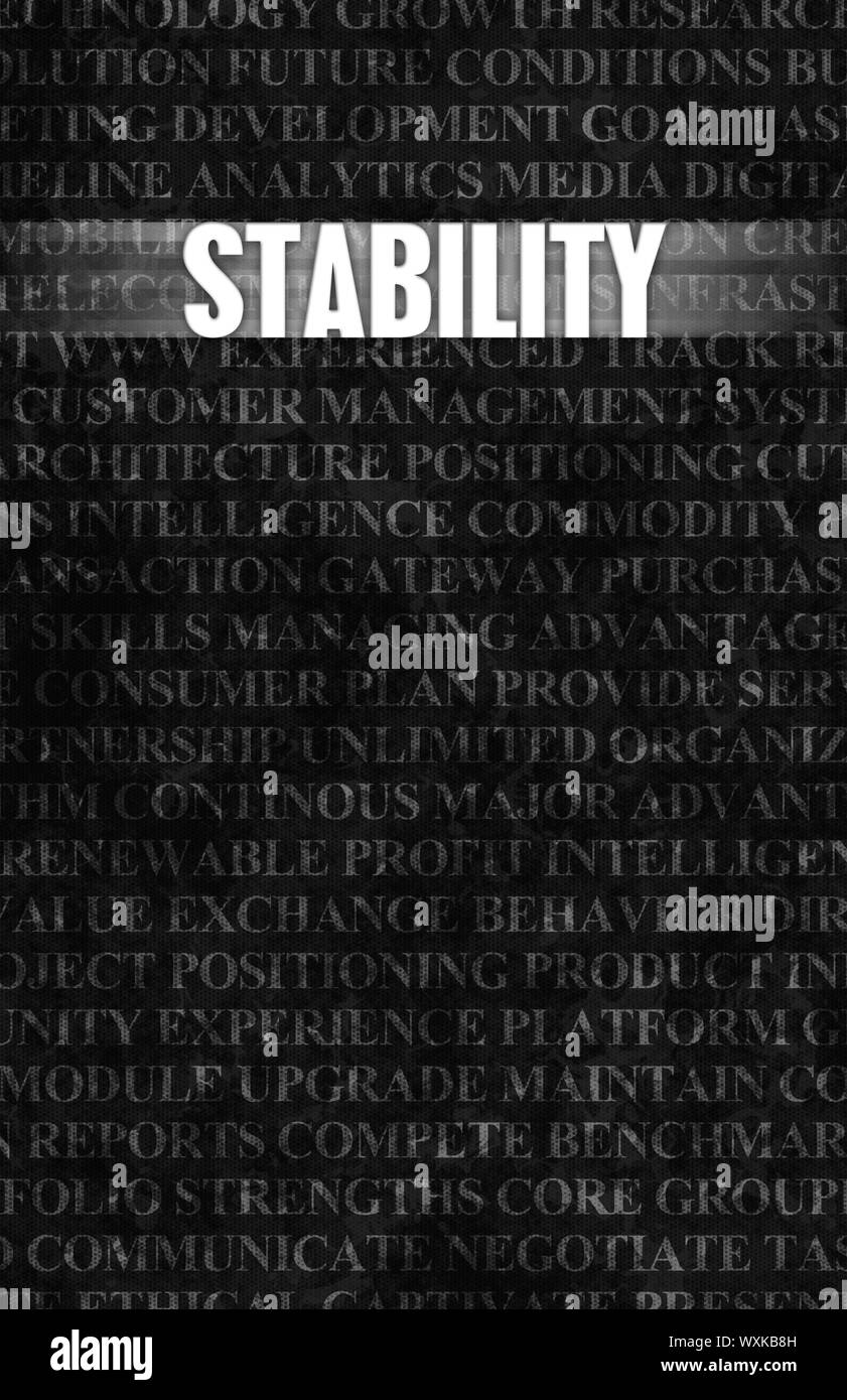 Stabilität in der Wirtschaft als Motivation in Steinmauer Stockfoto