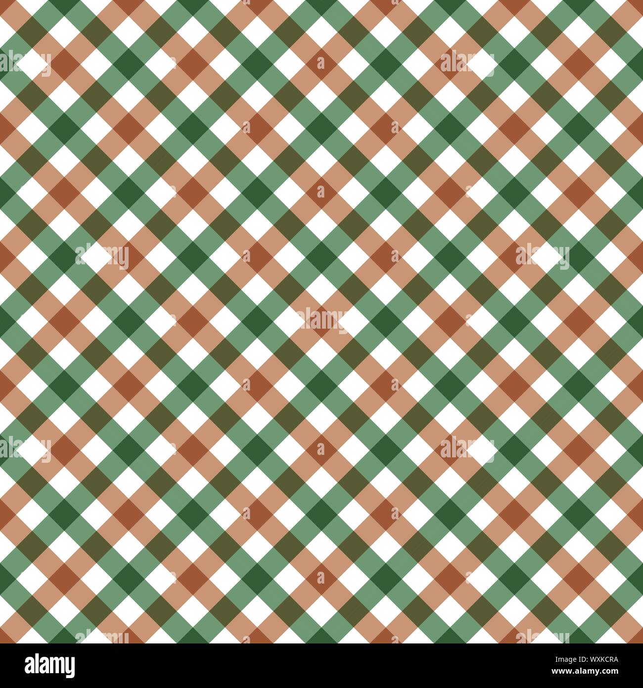 Diagonale karierte karierte nahtlose Muster. Vector Illustration Stock Vektor