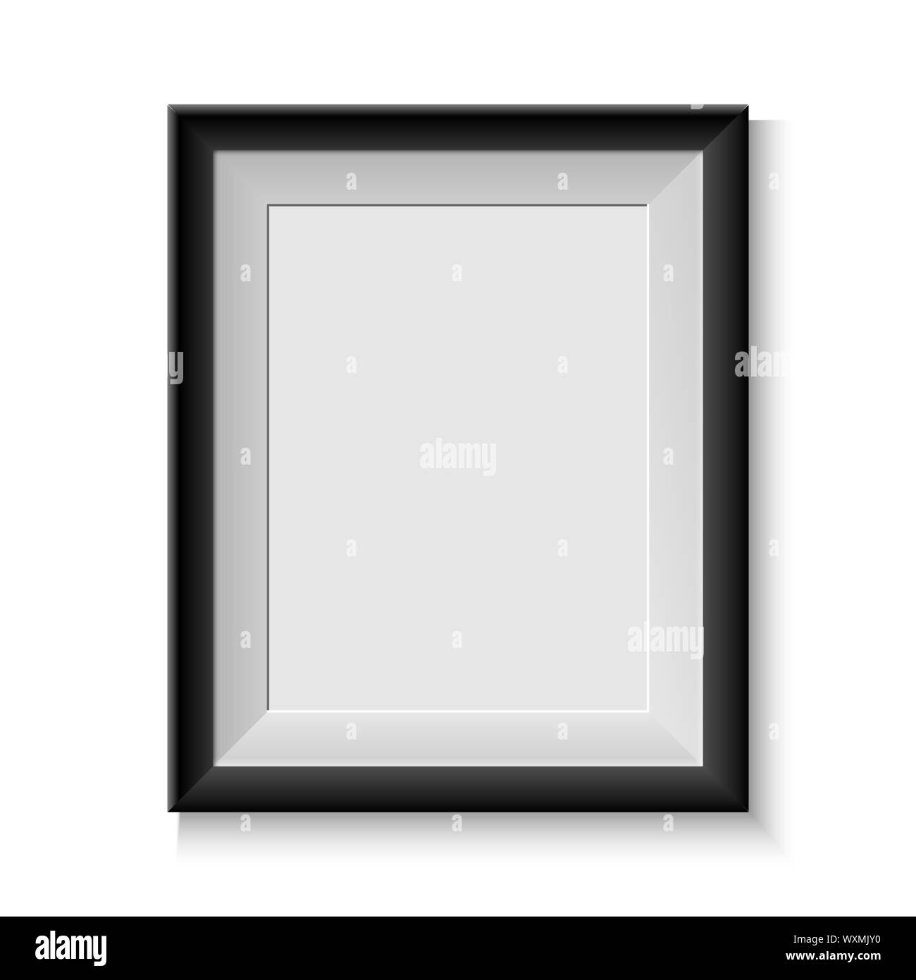 Realistisches Bild Rahmen auf weißem Hintergrund, für Ihre Präsentationen. Vector Illustration Stock Vektor