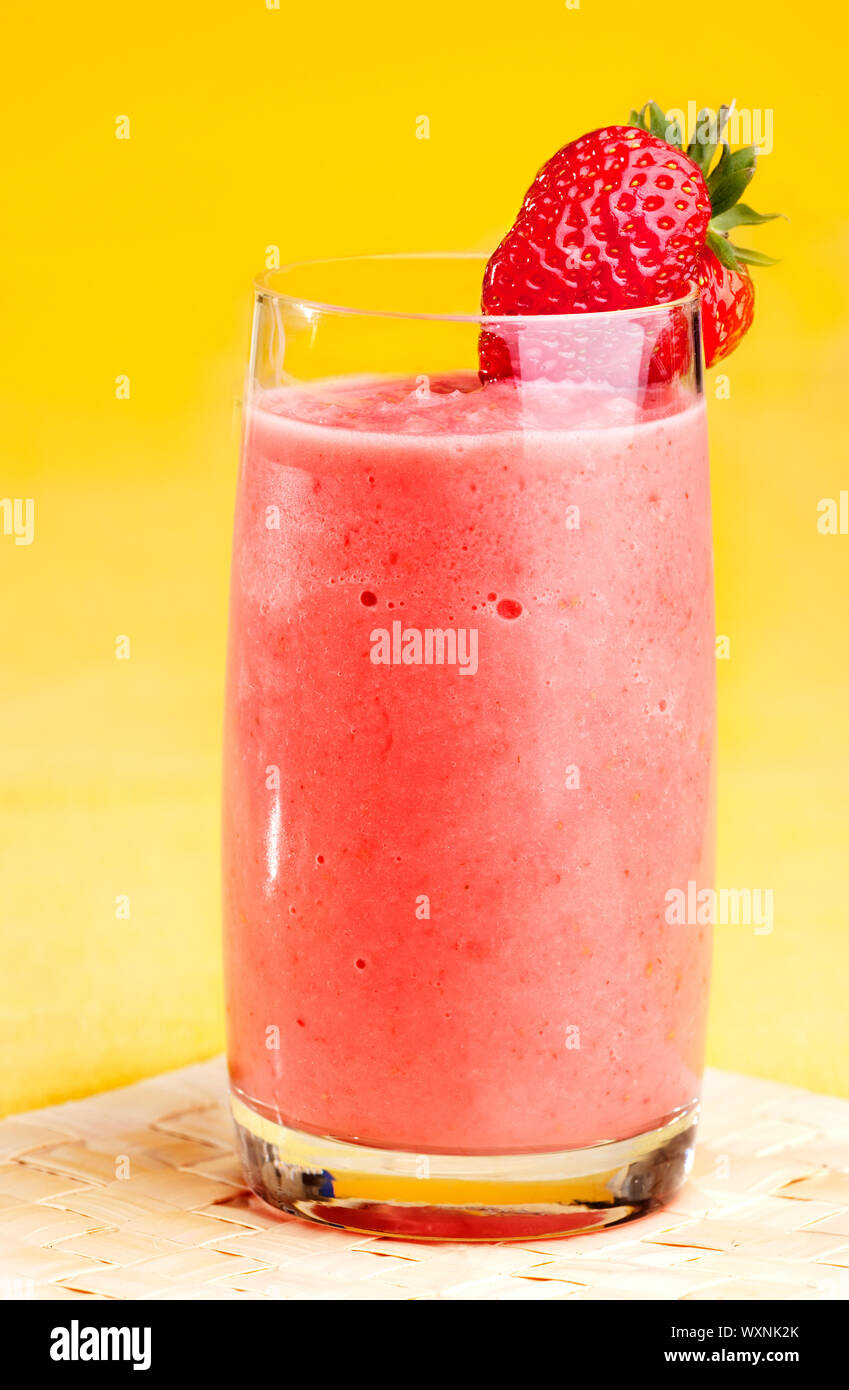 Erdbeer Smoothie Stockfoto