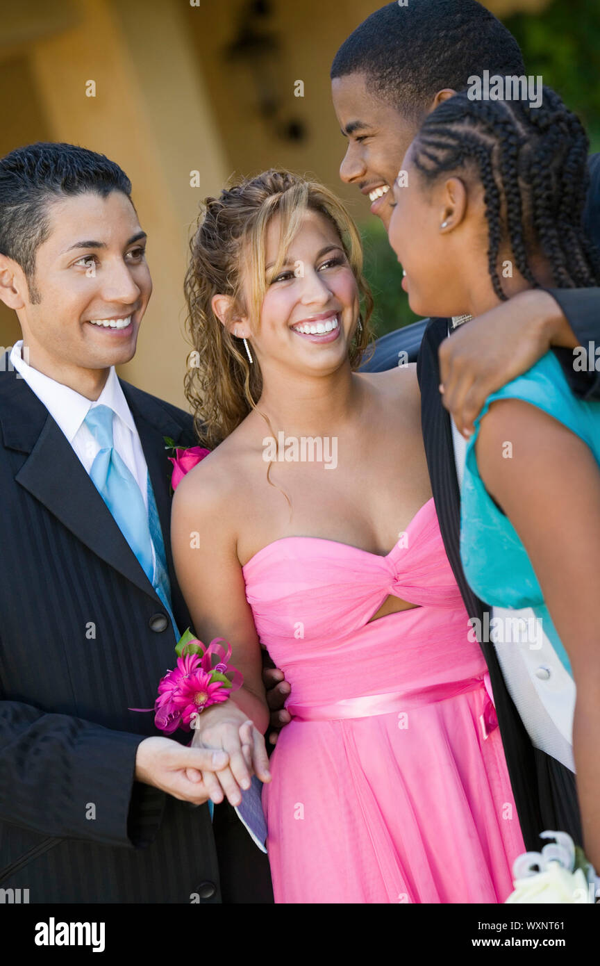 Paare im formalen Tanz Stockfoto