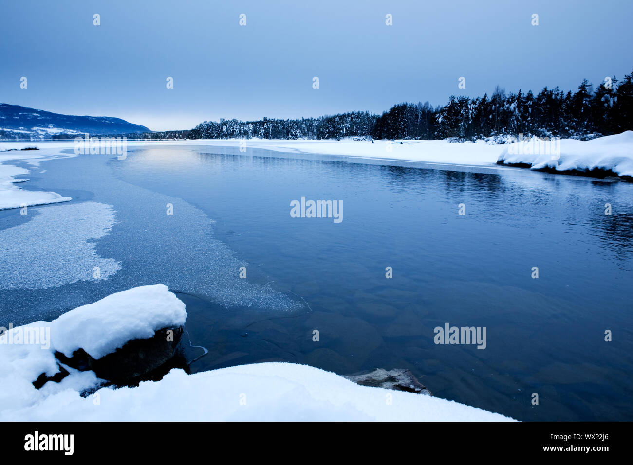 Winter-Szene Stockfoto