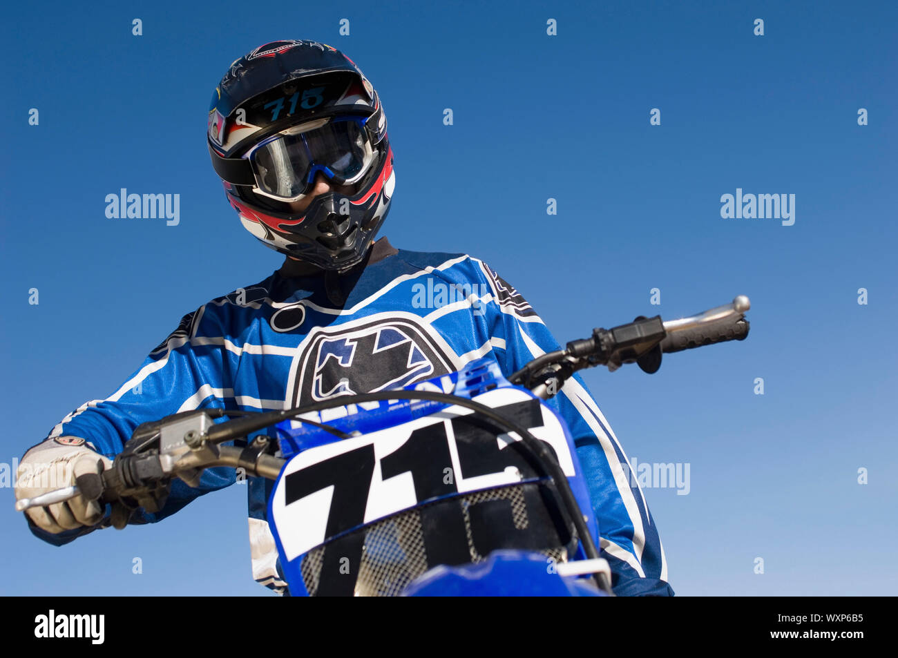 Motocross Racer Stockfoto