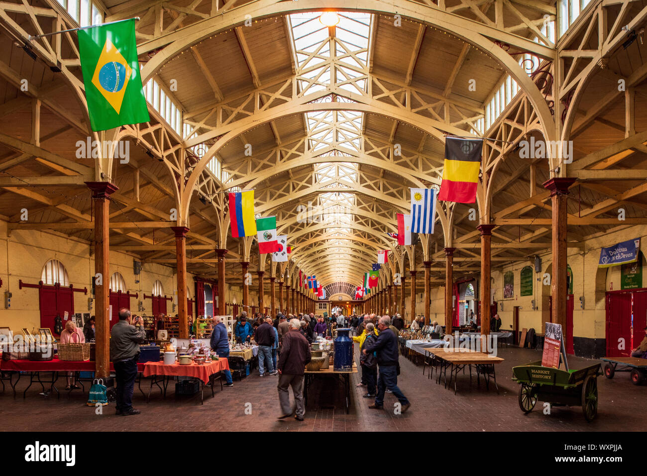 Bideford Pannier Market. Die Pannier Market in Bideford in North Devon. Auf der aktuellen Website seit 1675 das heutige Gebäude stammt aus dem Jahre 1884. Stockfoto
