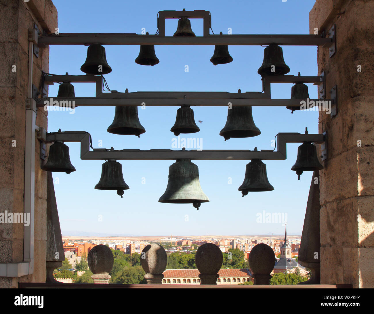 Details der Catedral de los Santos Niños Justo y Pastor, der Kathedrale von Alcala de Henares Stockfoto