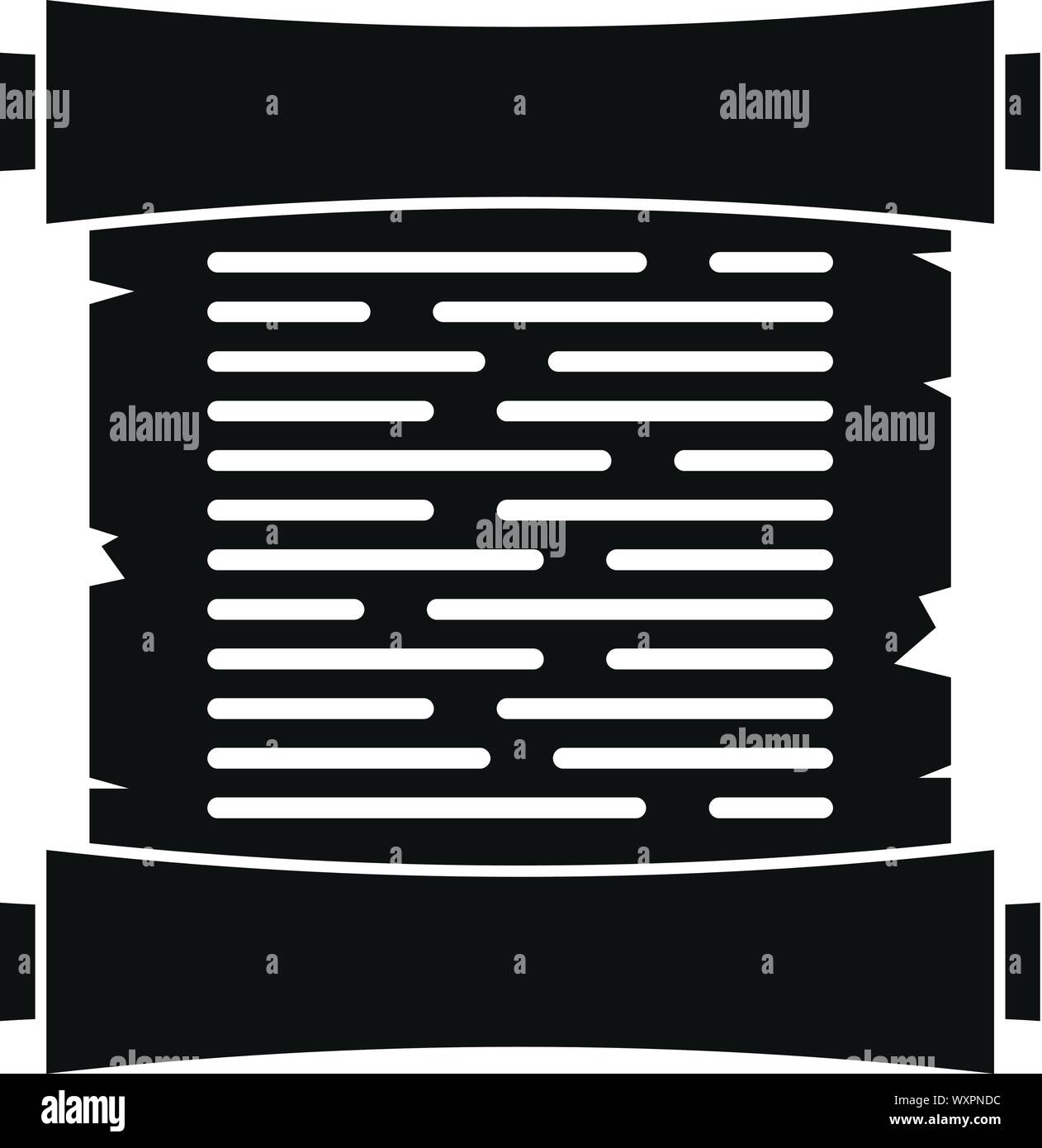 König um Papyrus Symbol. Einfache Abbildung der König um Papyrus vektor Symbol für Web Design auf weißem Hintergrund Stock Vektor