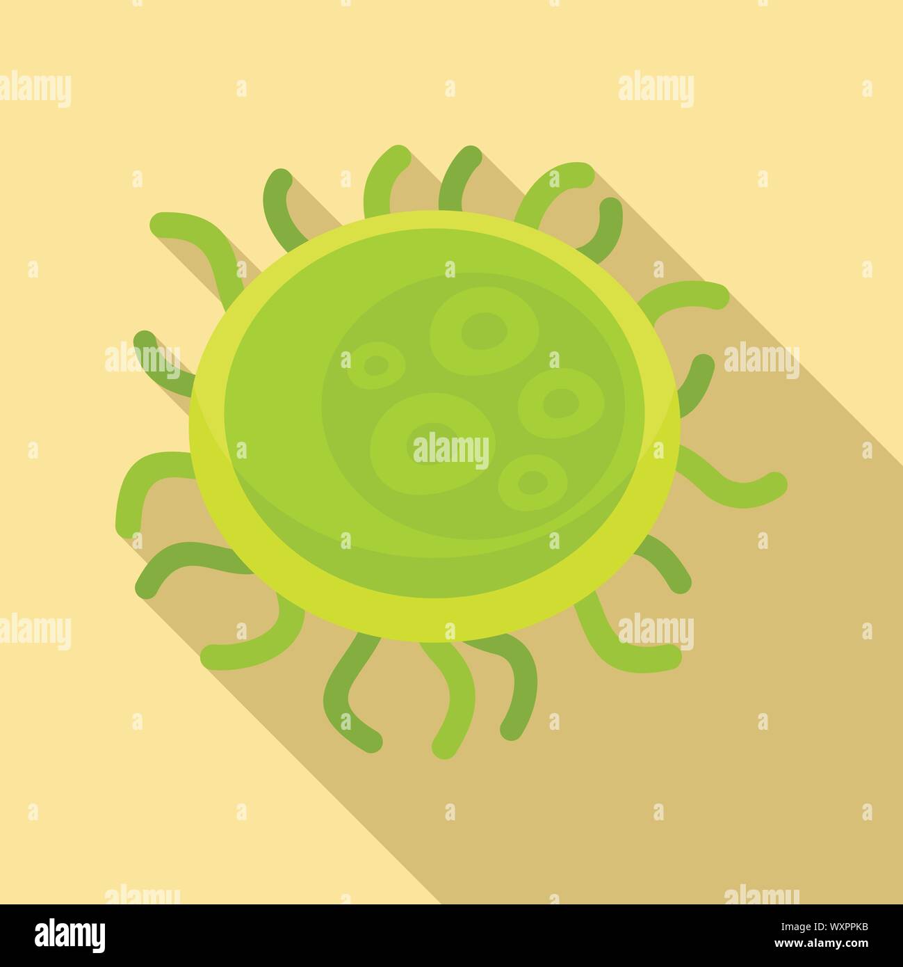 Bakterien Symbol. Flache Darstellung von Bakterien vektor Symbol für Web Design Stock Vektor