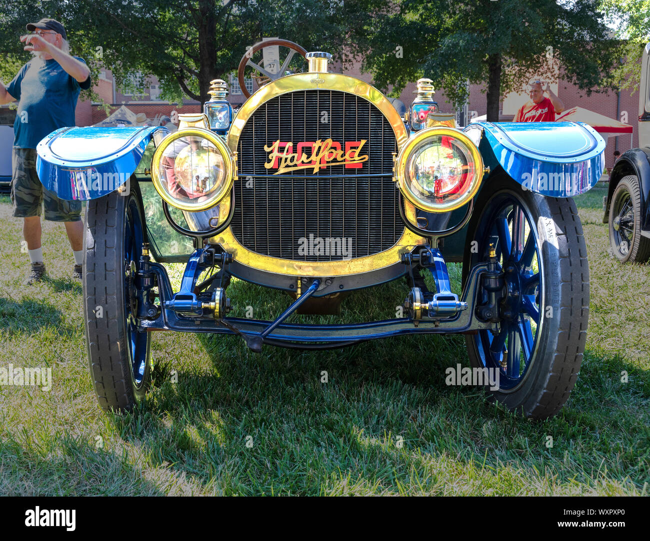 HICKORY, NC, USA-7 SEPT 2019: 1911 Papst Hartford Automobil. Ansicht von vorne. Stockfoto