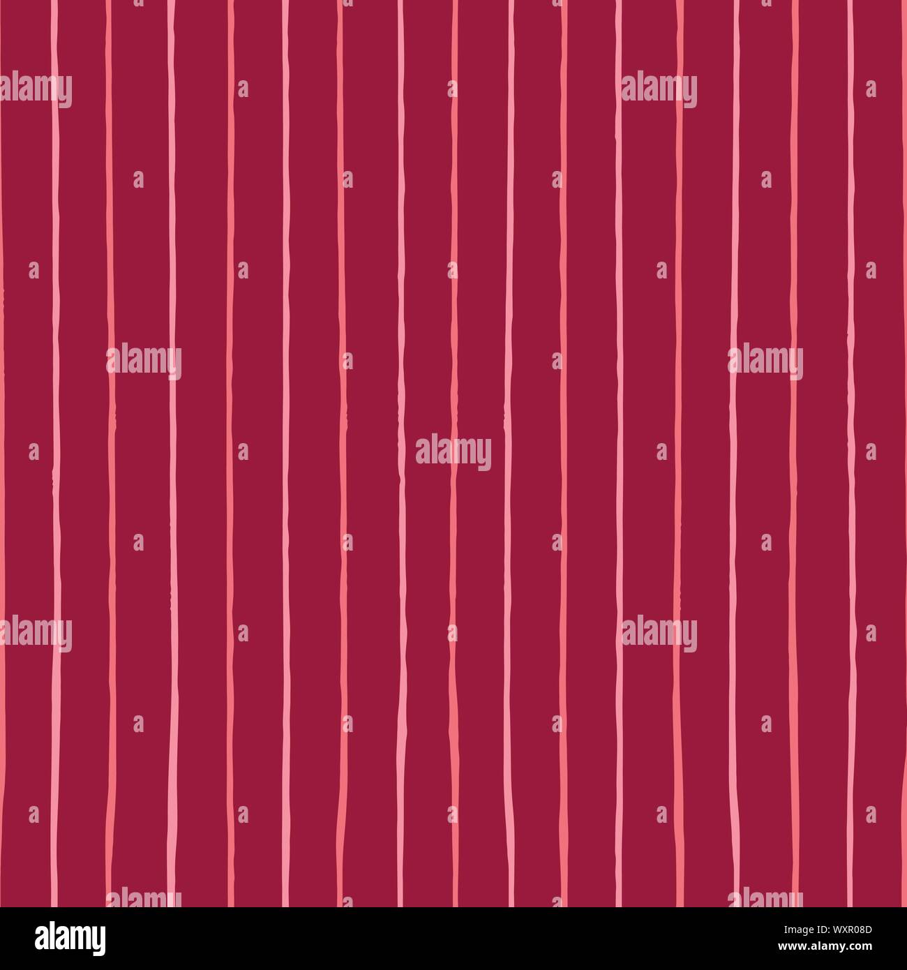 Rote vektor Rapport mit rosa Streifen. Perfekt für Papier oder Textilien Projekte. Oberfläche pattern Design. Stock Vektor