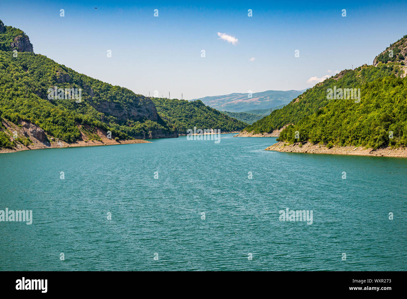 Debar See in der Nähe von Debar in Mazedonien, Europa Stockfoto