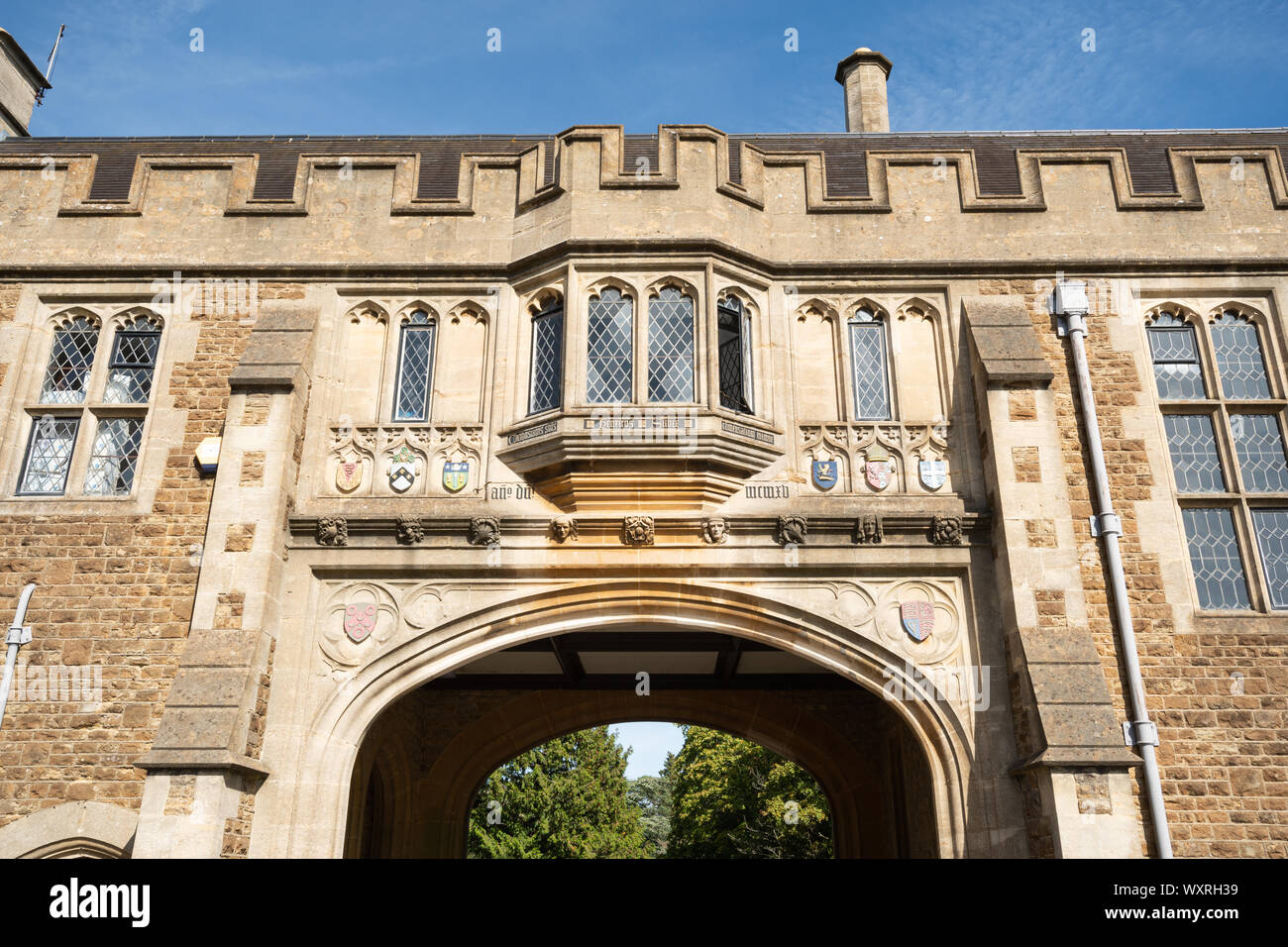 Charterhouse School, einem historischen Boarding School in Surrey, UK. Dieses Gebäude ist Brooke Hall, dient als Aufenthaltsraum für das Personal. Stockfoto