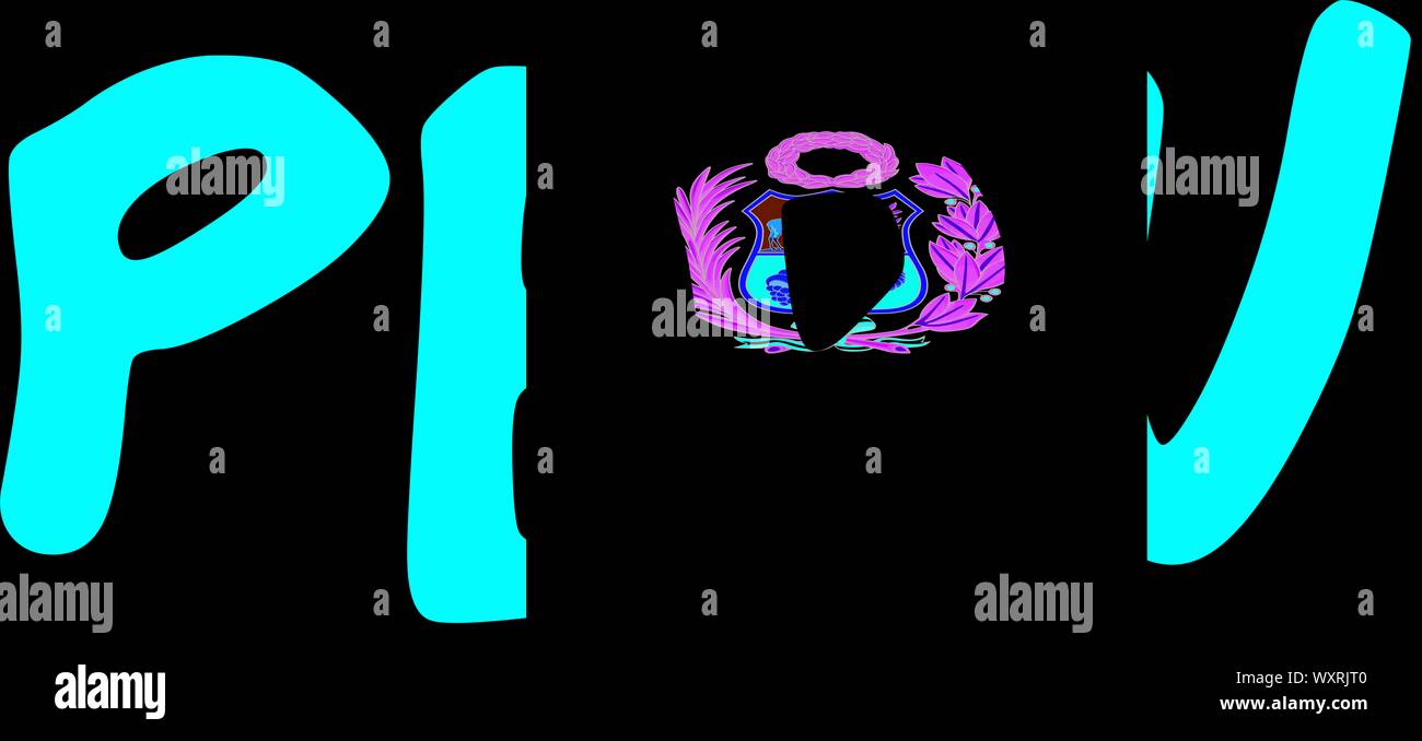 Peru Cuzco, in der Peruanischen Nationalen Farben, Rot und Weiß Stockfoto