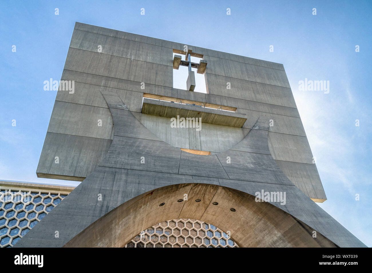 Hl. Josef, MN/USA, 15. September 2019: Saint John's Abbey Kirche auf dem Campus der St. John's University. Stockfoto